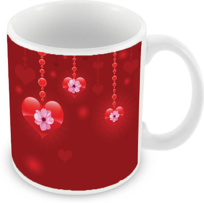 

Sleep Nature's SN-MG-2645 Ceramic Mug(350 ml), Red