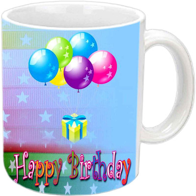 

Raj Laxmi Hanging gift white mug Ceramic Mug(350 ml)