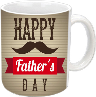 

Raj Laxmi Sweet N Cool Design For Fathers Day White Ceramic Mug(350 ml)