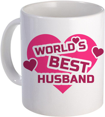 

SKY TRENDS World Best Husband for Amazing Gift A Ceramic to Anniversery And Special For VAlentine Day Design (18) Ceramic Mug(320 ml), White