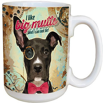 

Tree-Free Greetings Greetings 46186 Angi and Silas Big Mutts Ceramic with Full-Sized Handle, 15-Ounce Ceramic Mug(60 ml), Multicolor