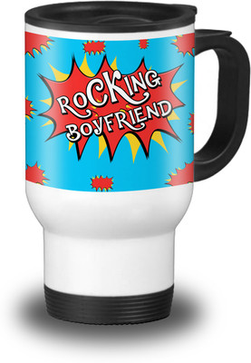 

SKY TRENDS Travel-Mug094 Aluminium Mug(600 ml), White