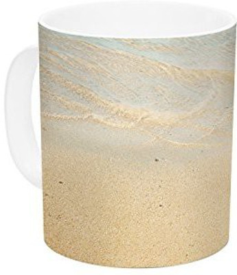 

Kess InHouse InHouse Bree Madden Ombre Water Ceramic Coffee, 11 oz, Multicolor Ceramic Mug(60 ml)