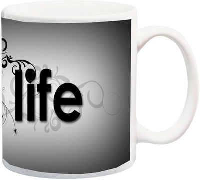 

ME&YOU Gift for Husband/Wife/Boyfriend/Girlfriend/lover;Life HD printed Ceramic Mug(325 ml), Multicolor