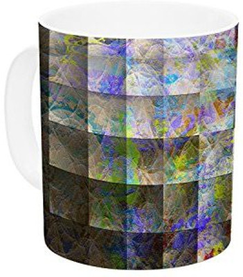 

Kess InHouse InHouse Michael Sussna Yggdrasil Rainbow Abstract Ceramic Coffee, 11 oz, Multicolor Ceramic Mug(60 ml)