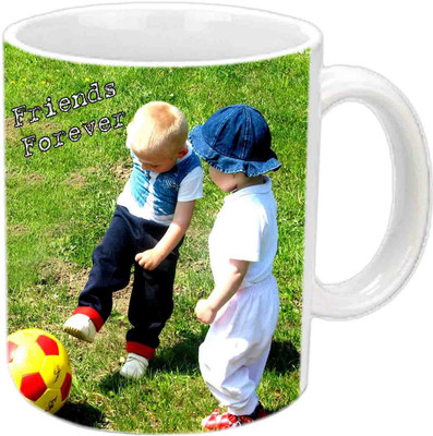 

Raj Laxmi Childhood Friendship White Ceramic Ceramic Mug(3.5 ml)