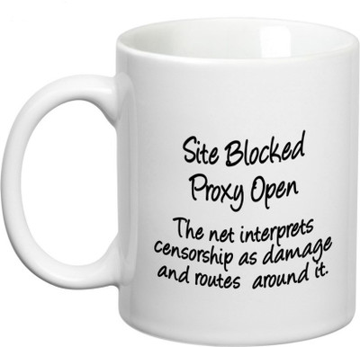 

Prithish Site Blocked Ceramic Mug(330 ml), Multicolor