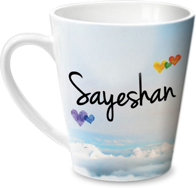 

Hot Muggs Simply Love You Sayeshan Conical Ceramic Mug(350 ml)