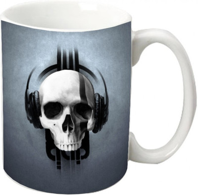

Maison N Mode Face Horror Coffee Ceramic Mug(330 ml), Multicolor