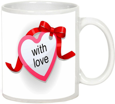 

AllUPrints Valentines Day Special Present White Ceramic Mug(325 ml)