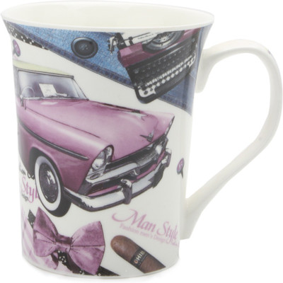 

Chrome Printed Purple 2369 Bone China Mug(350 ml)