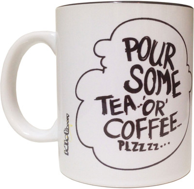 

Idiot Theory Kuch Toh Pilao Ceramic Mug(350 ml), Black