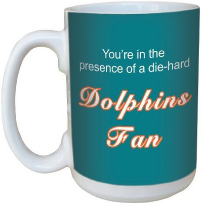 

Tree-Free Greetings Greetings lm44124 Dolphins Football Fan Ceramic with Full-Sized Handle, 15-Ounce Ceramic Mug(60 ml), Multicolor