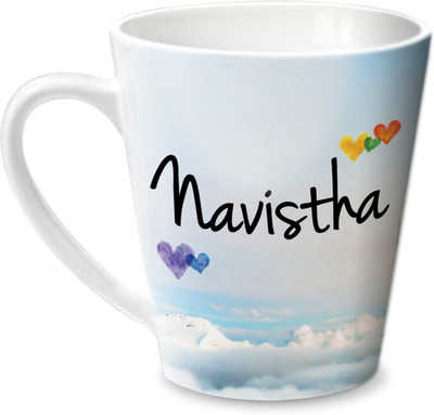 

Hot Muggs Simply Love You Navistha Conical Ceramic Mug(350 ml)
