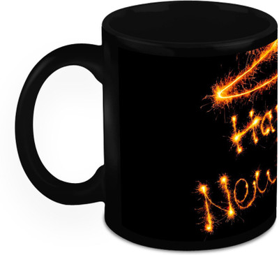 

Homesogood Fireworks On New Year Ceramic Mug(325 ml)