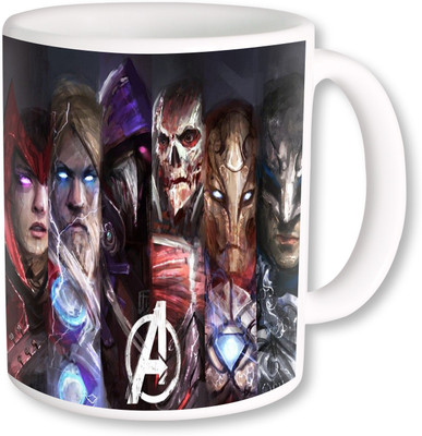 

Heyworlds avengers cartoon Ceramic Mug(325 ml), Multicolor