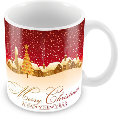 

Prinzox Merry christmas and happy new year Ceramic Mug(325 ml)