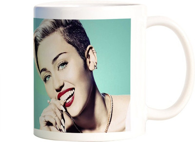 

Rangeele Inkers Miley cyrus Beautiful Ceramic Mug(300 ml), Multicolor