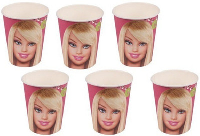 

Funcart Barbie Paper Mug(266 ml, Pack of 6), Multicolor