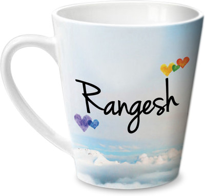 

Hot Muggs Simply Love You Rangesh Conical Ceramic Mug(350 ml)