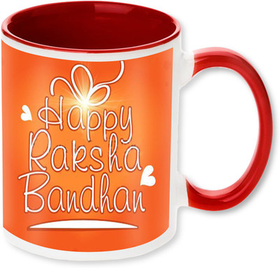 

PhotogiftsIndia Happy Raksha Bandhan 016 Ceramic Mug(325 ml), Multicolor