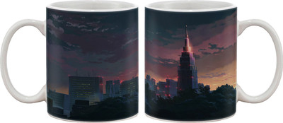 

Artifa City Buildings Art Porcelain, Ceramic Mug(350 ml), Multicolor