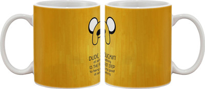 

Artifa Dude Quote Porcelain, Ceramic Mug(350 ml), Multicolor