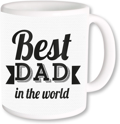 

PhotogiftsIndia Best Dad In The World Ceramic Mug(325 ml), Multicolor