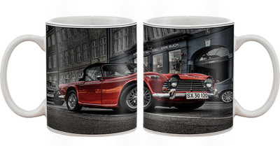 

Artifa Red Vintage Car Porcelain, Ceramic Mug(350 ml), Multicolor