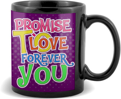 

SKY TRENDS To Love You Forever Black Coffee Valetine's Ceramic Mug(320 ml)