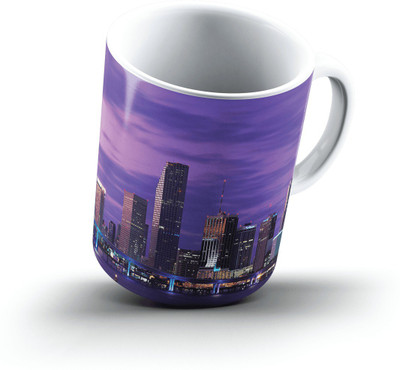

Ucard Miami Nights Florida2483 Bone China, Ceramic, Porcelain Mug(325 ml), Multicolor