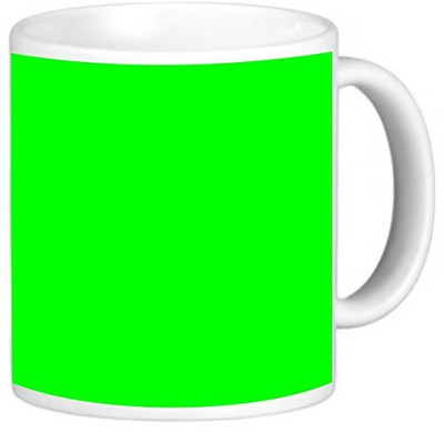 

Rikki Knight LLC Knight Photo Quality Ceramic Coffee, 11 oz, Neon Green Color Design Ceramic Mug(60 ml)