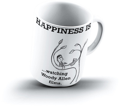 

Ucard Happiness Is2142 Bone China, Ceramic, Porcelain Mug(325 ml), Multicolor