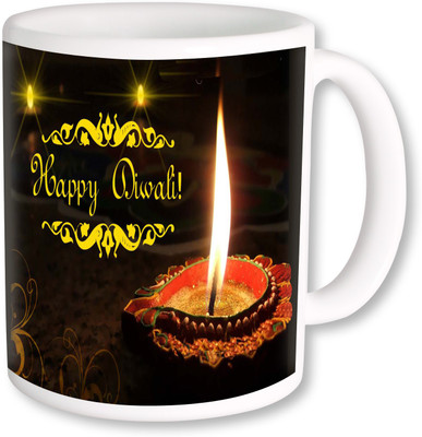 

PhotogiftsIndia Subh Deepawali 011 Ceramic Mug(325 ml), Multicolor