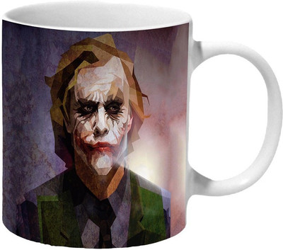Mooch Wale Joker Heath Ledger Geometric Art Ceramic Coffee Mug(325 ml)