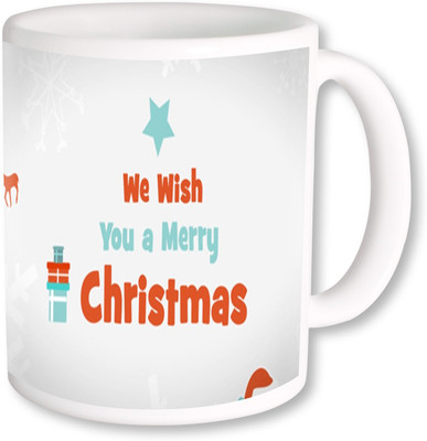 

PhotogiftsIndia Wish You Merry Christmas Ceramic Mug(325 ml), Multicolor
