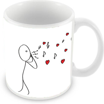 

Sleep Nature's SN-MG-2672 Ceramic Mug(350 ml), White