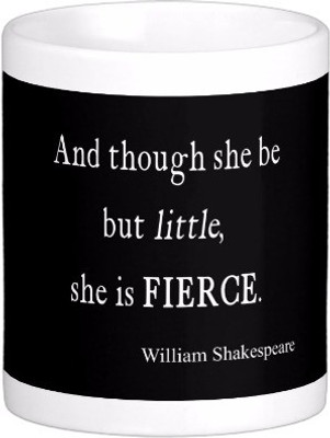

Exoctic Silver Best Quoted Coffee 00063 Ceramic Mug(300 ml), Multicolor