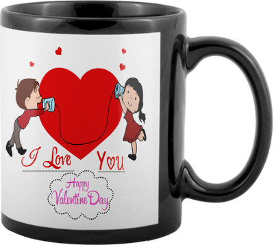 

SKY TRENDS Valentine Gifts For Special Girlfriend,Boyfriend,Wife,Husband,design 37 Ceramic Mug(325 ml), Black