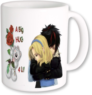 

PhotogiftsIndia Hug Day A Big Hug 4U Ceramic Mug(325 ml), Multicolor