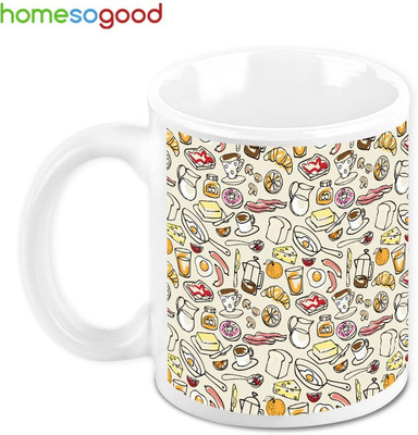 41% OFF on Homesogood Various Eatables Collage Ceramic Mug(280 ml) 41% OFF on Homesogood Various Eatables Collage Ceramic Mug(280 ml)