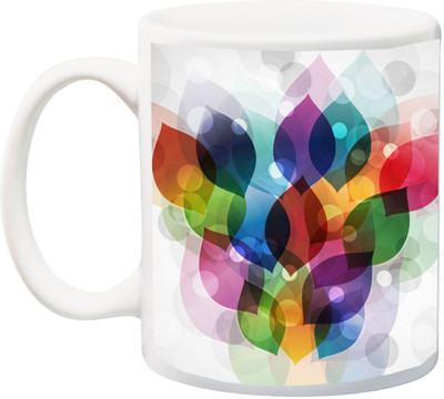 

ME&YOU Special cool 3D Abstrect HD Printed Ceramic Mug(325 ml), Multicolor