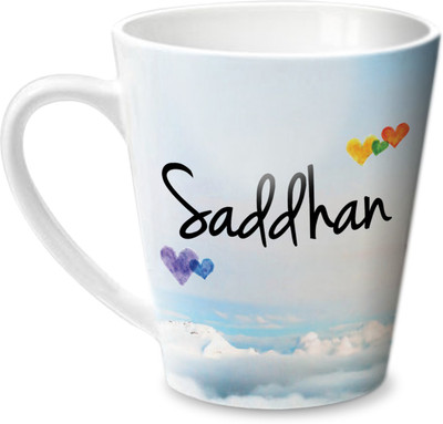 

Hot Muggs Simply Love You Saddhan Conical Ceramic Mug(350 ml)