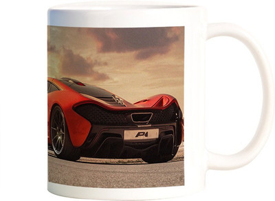 

Rangeele Inkers Fastest Red Car Ceramic Mug(300 ml), Multicolor
