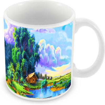 

Sleep Nature's SN-MG-18 Ceramic Mug(350 ml), Multicolor