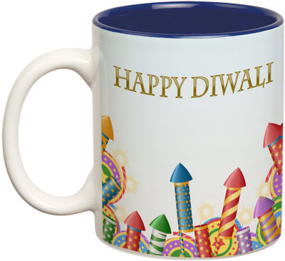 

Prithish Diwali Design7 Double Color Ceramic Mug(330 ml), Multicolor