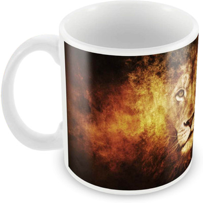 Posterboy The Lion Ceramic Mug(350 ml), Multicolor
