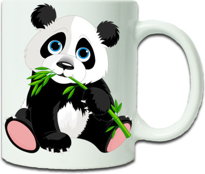 

Maison N Mode Bear Coffee Ceramic Mug(330 ml), Multicolor