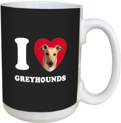 

Tree Free Free Greetings LM45064 I Heart Greyhounds Ceramic with Full-Sized Handle, 15-Ounce, Tan Ceramic Mug(60 ml), Multicolor