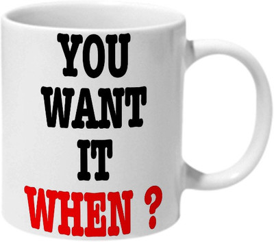 

Mooch Wale Zootopia Flash You Want It When Ceramic Mug(325 ml), Multicolor